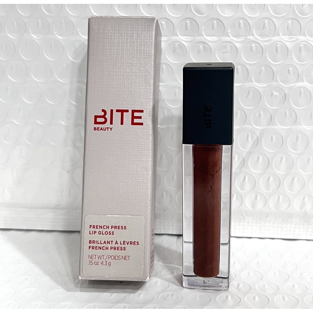 Bite Beauty French Press Lip Gloss In French Press New Full Size (Dark Brown)